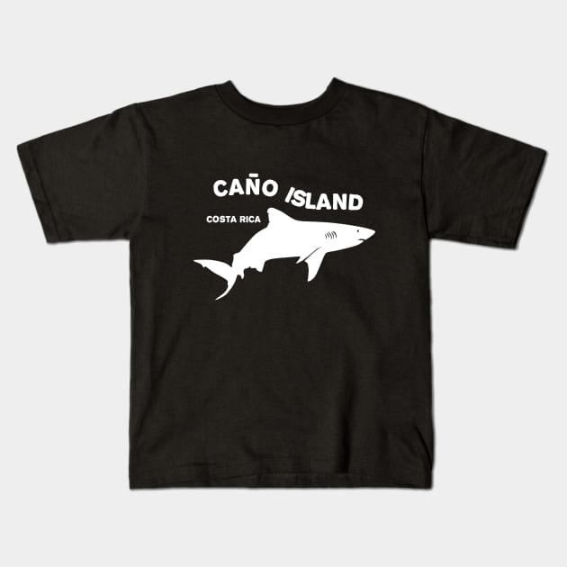 Shark Diving Caño Island - Costa Rica Kids T-Shirt by TMBTM